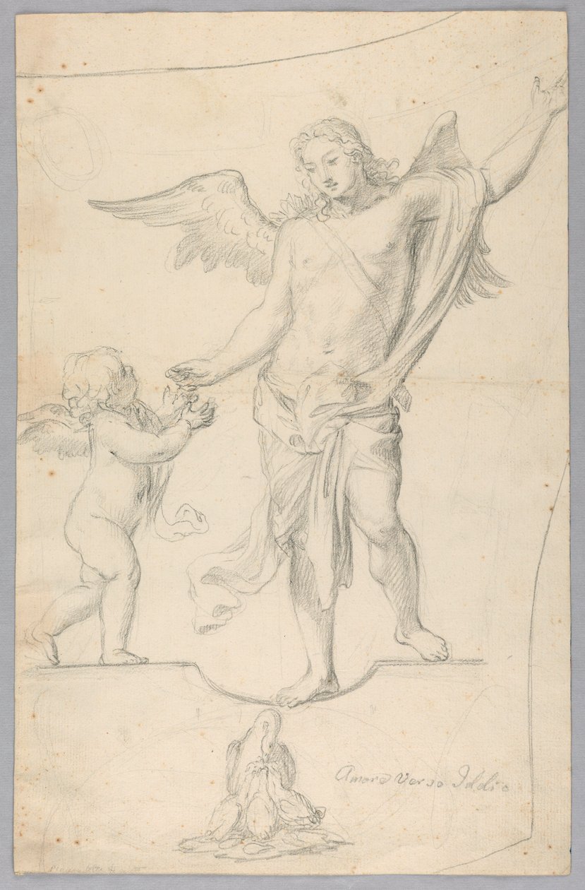 Studie for allegorisk maleri av Unknown artist