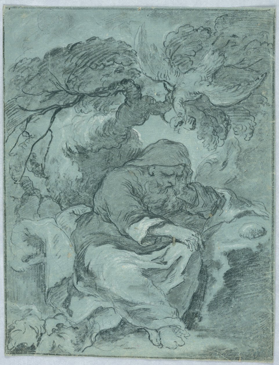Studie for St. Paul Eremitten av Unknown artist