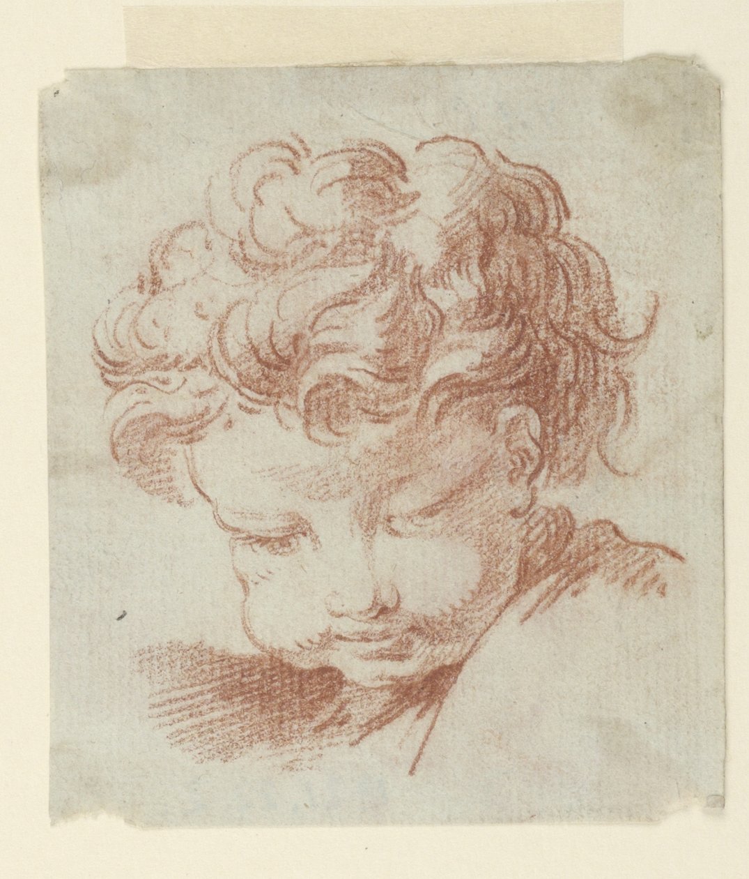 Studie av barnets hode av Unknown artist