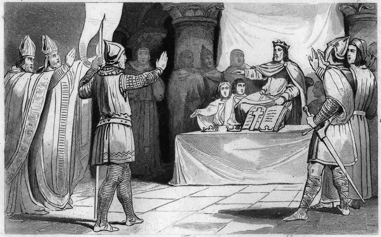 Etterfølgen av Louis 1st the Pious eller Debonnaire, 816: Vestens keiser av Unknown artist