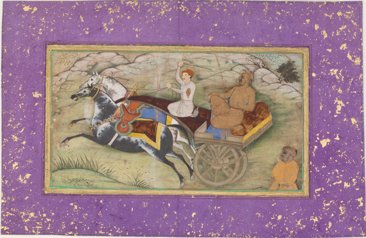 Sultan Salim i en vogn av Unknown artist
