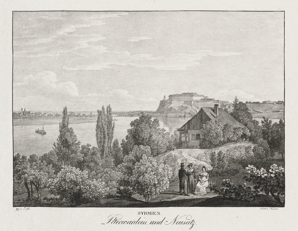 Syrmia, Peterwardein og Neusatz av Unknown artist