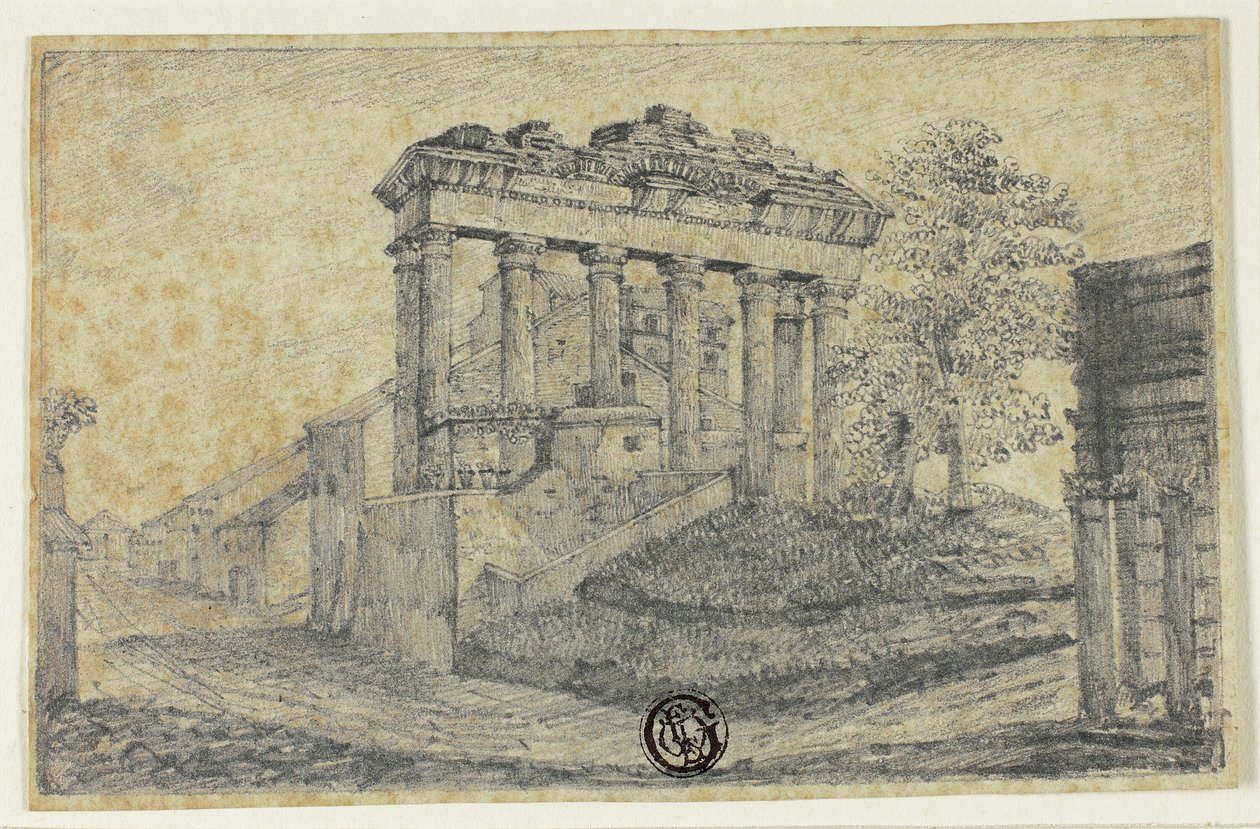Concord Temple ved foten av Campidoglio av Unknown artist