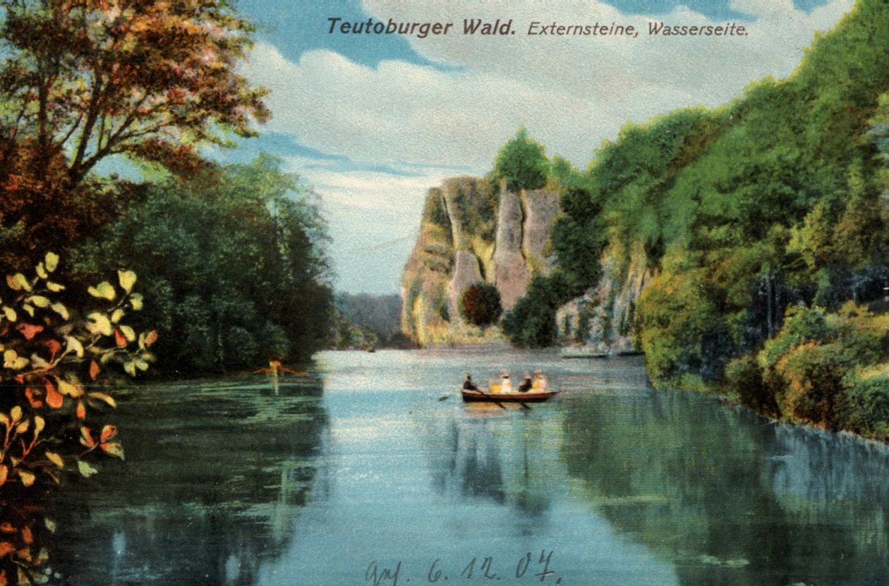 Teutoburgerskogen, Externsteine, Externsteine, Historisk postkort fra Tyskland av Unknown artist