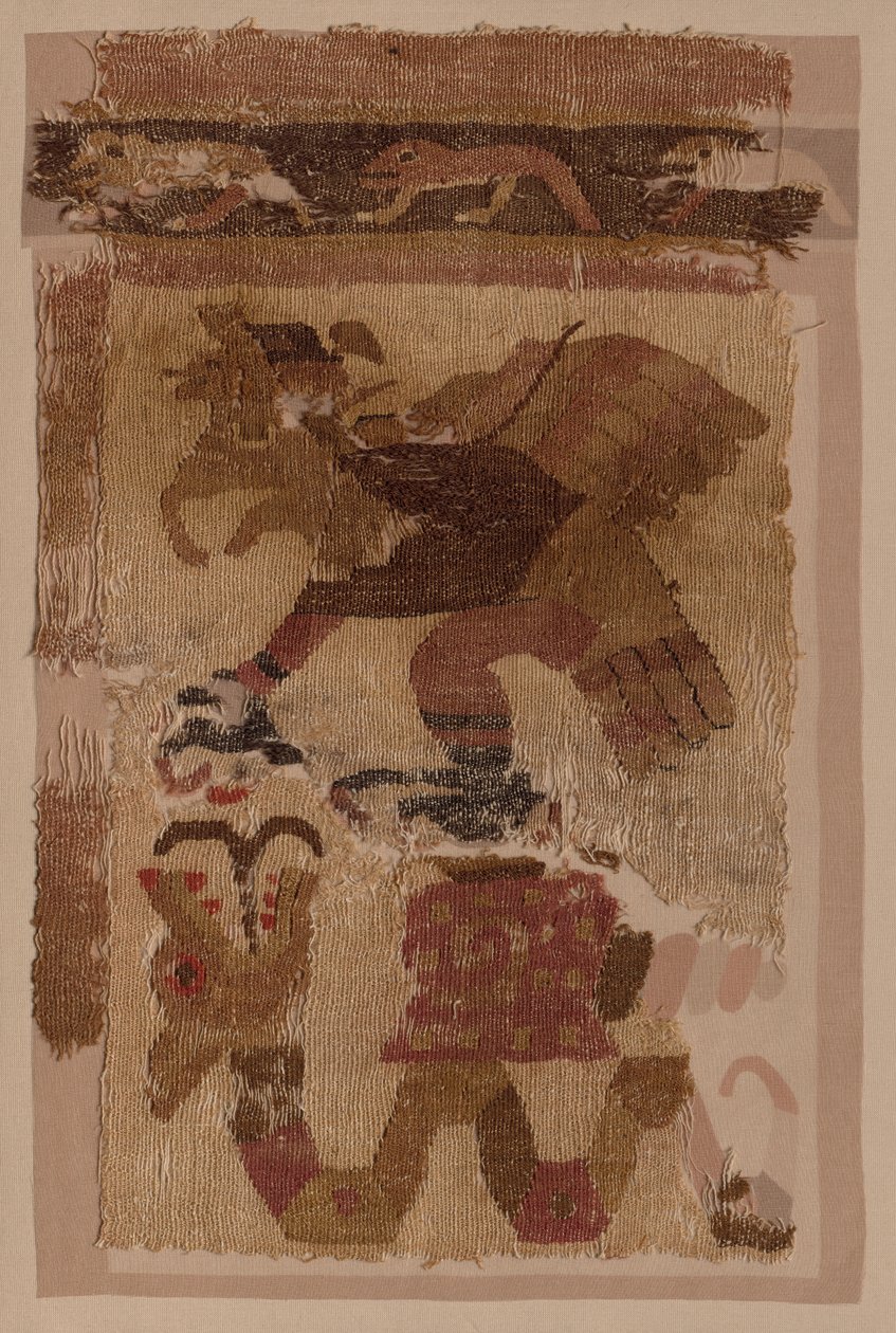 Tekstilfragment av Unknown artist
