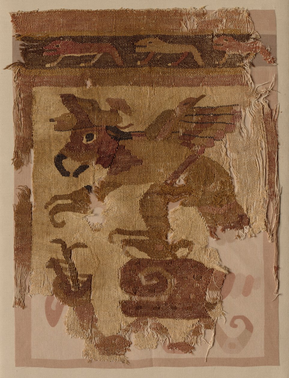 Tekstilfragment av Unknown artist