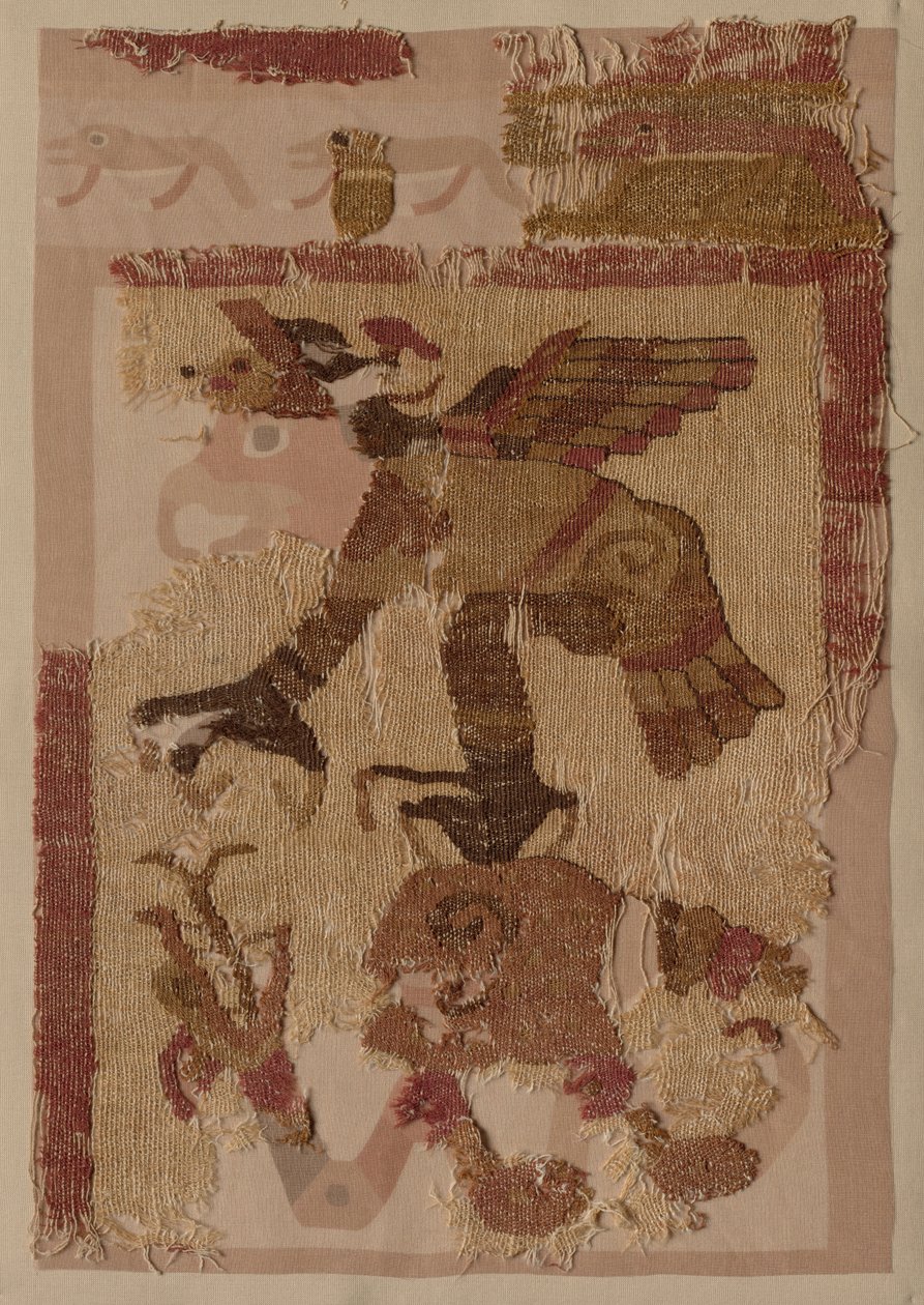 Tekstilfragment av Unknown artist