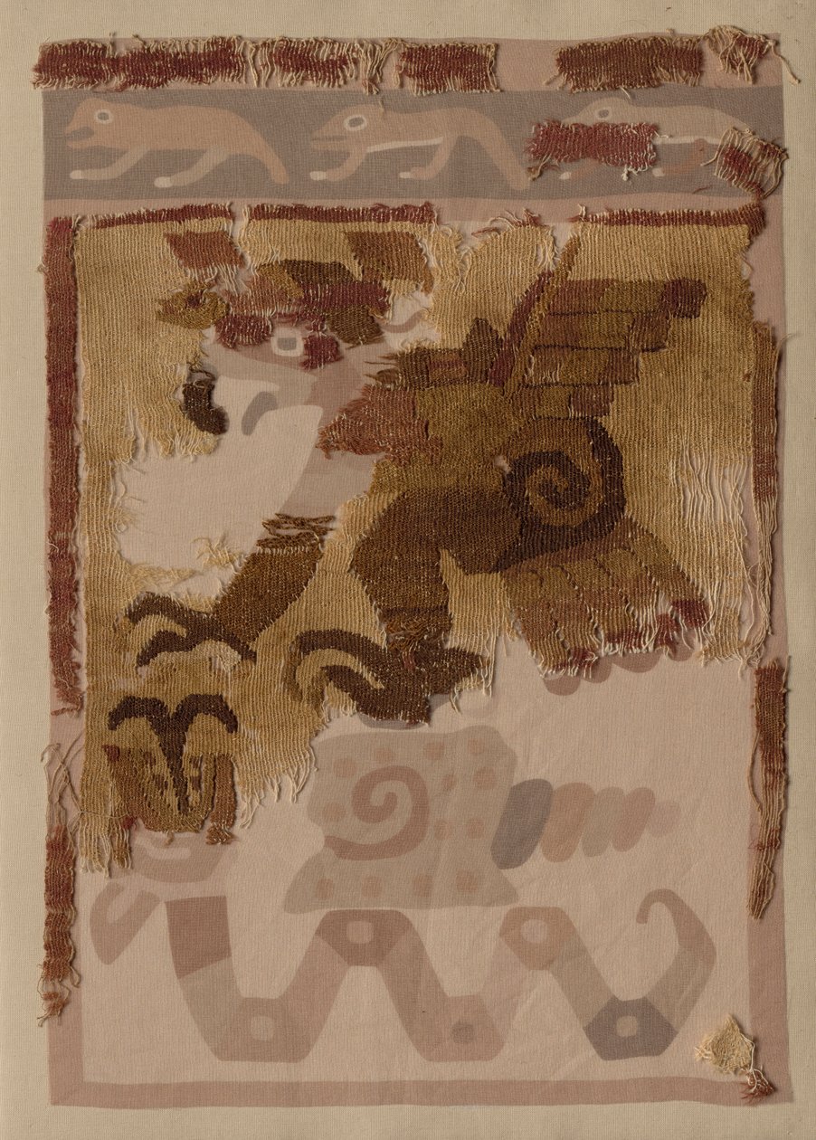 Tekstilfragment av Unknown artist