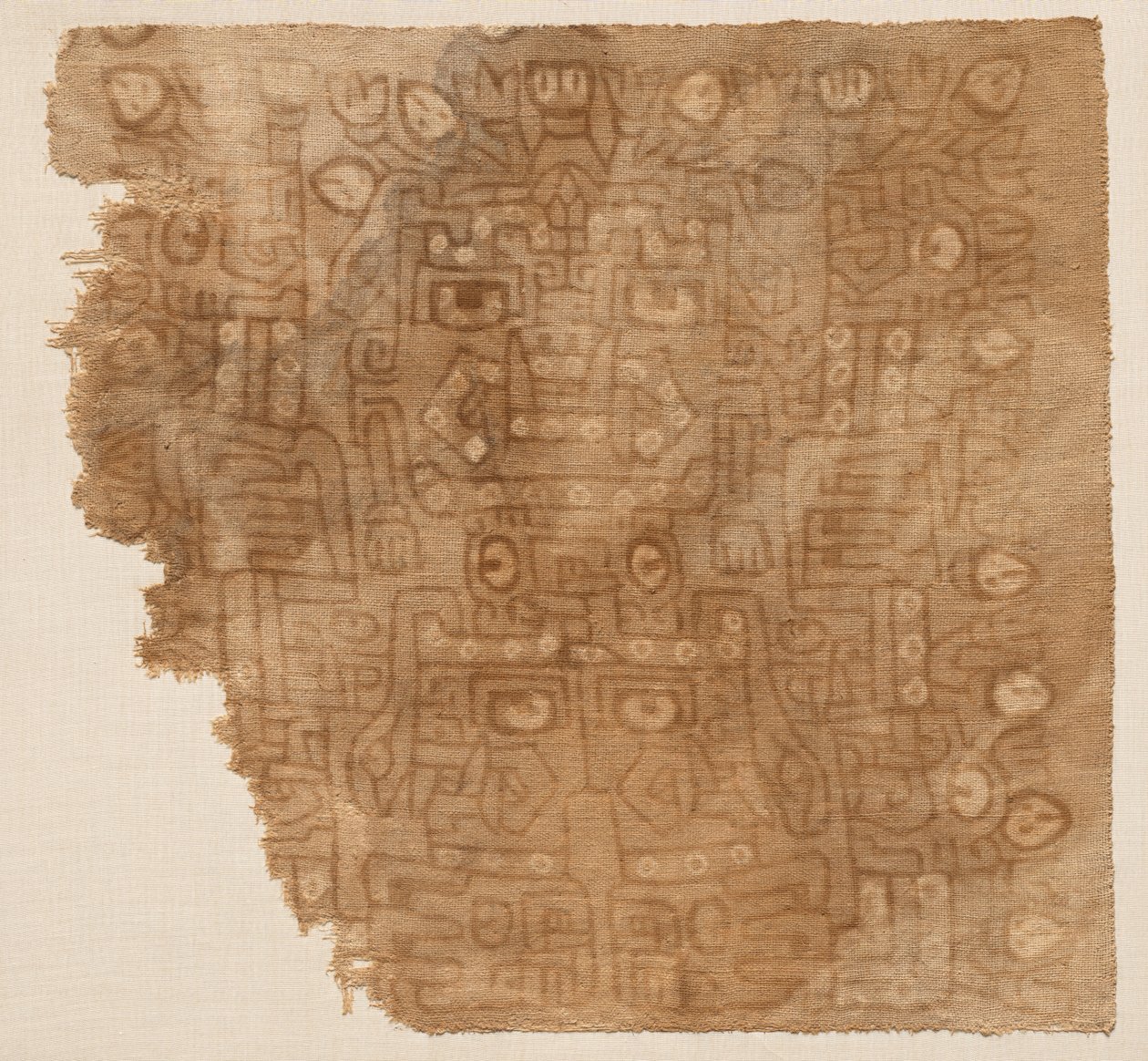 Tekstilfragment med bomullsgudinne av Unknown artist