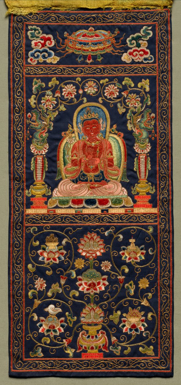 Thangka med den syvende Bodhisattva av Unknown artist