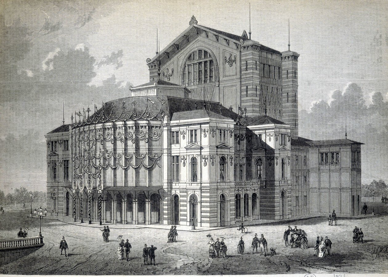 Bayreuth Model Theatre, bygget på initiativ av Richard Wagner og innviet i 1876 av Unknown artist
