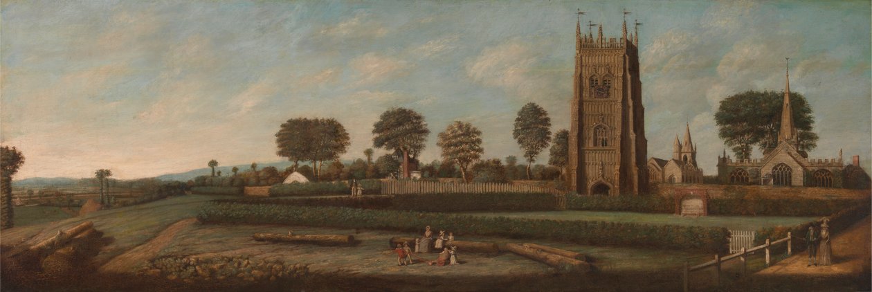 Klokketårnet i Evesham av Unknown artist