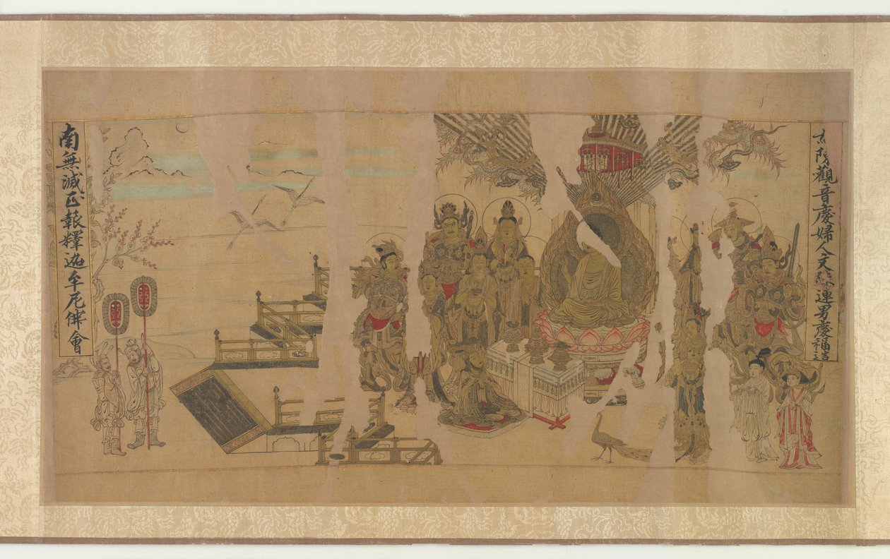 Buddha tiltaler Yamaraja ved Kushinagar av Unknown artist