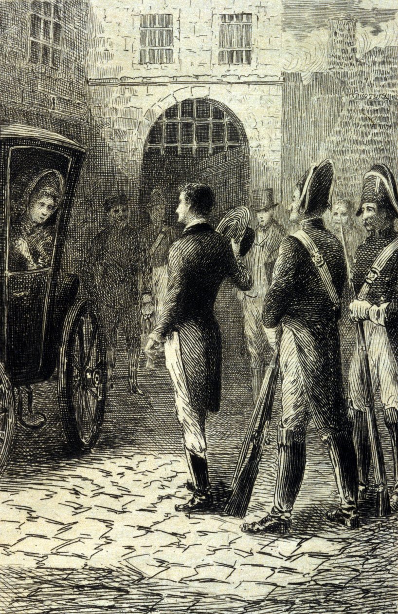 The Charterhouse of Parma av Stendhal. 1800-talls gravering. av Unknown artist
