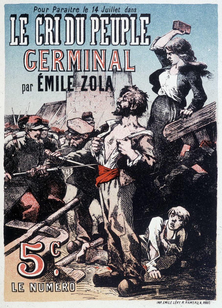 The Cree of the Germinal People av Emile Zola, rundt 1890 av Unknown artist