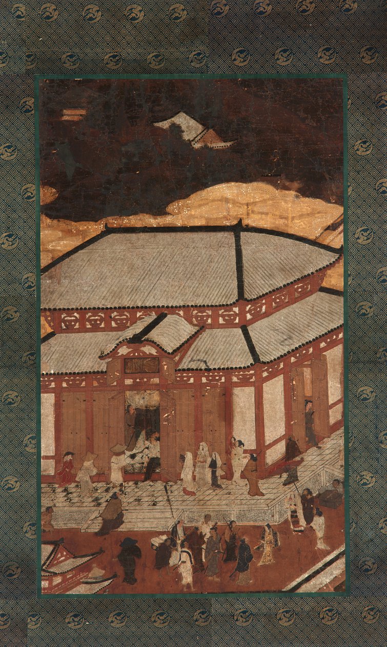 Great Buddha Hall, Hokoji, Residence av Unknown artist