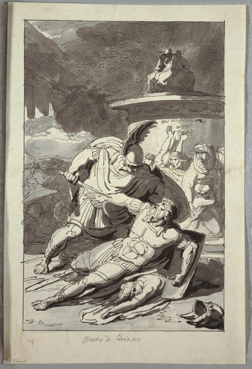 Priamus død av Unknown artist