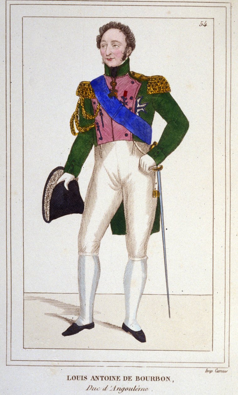 Hertugen av Angouleme Louis Antoine (Louis-Antoine) d