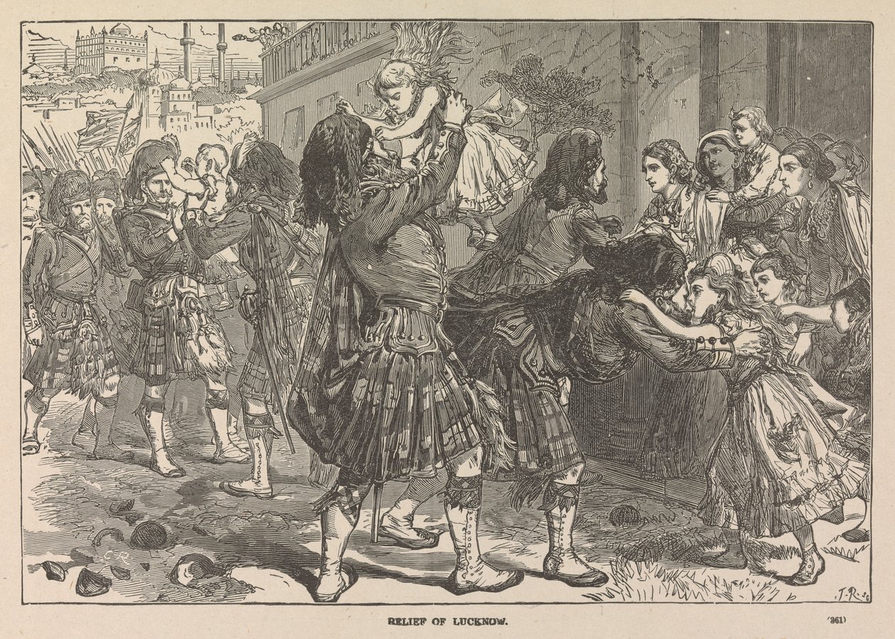 Den første lettelsen til Lucknow av Unknown artist