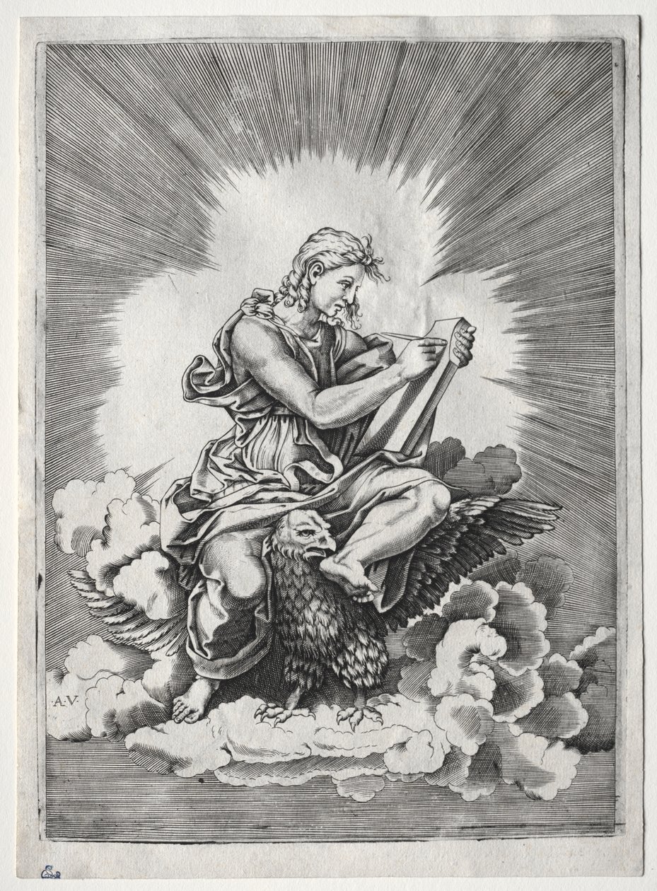 De fire evangelistene: St. Johannes av Unknown artist