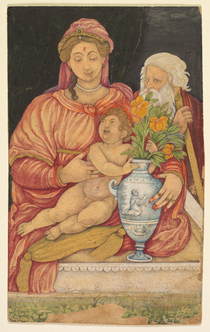Den hellige familie av Unknown artist