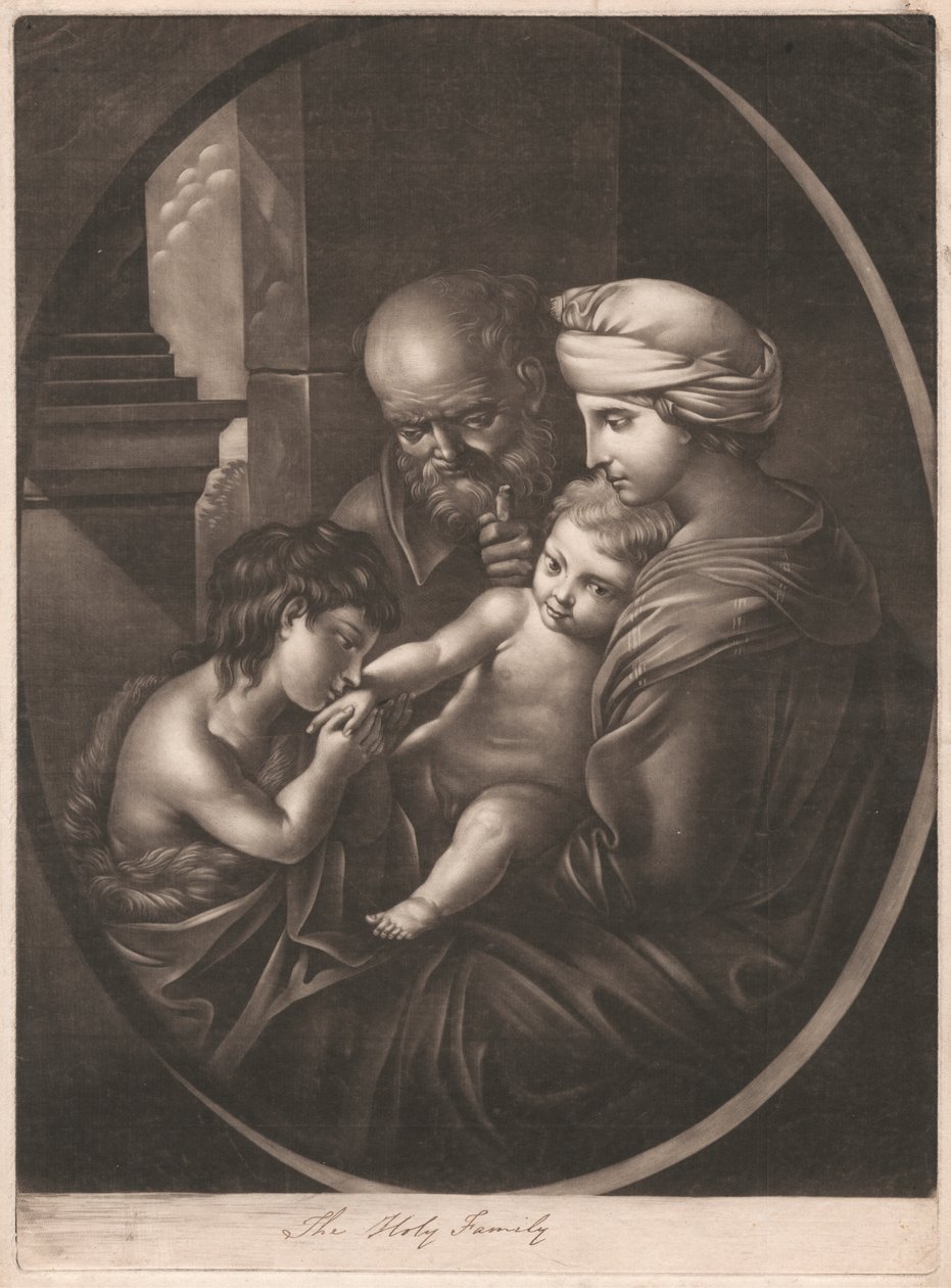 Den hellige familie av Unknown artist