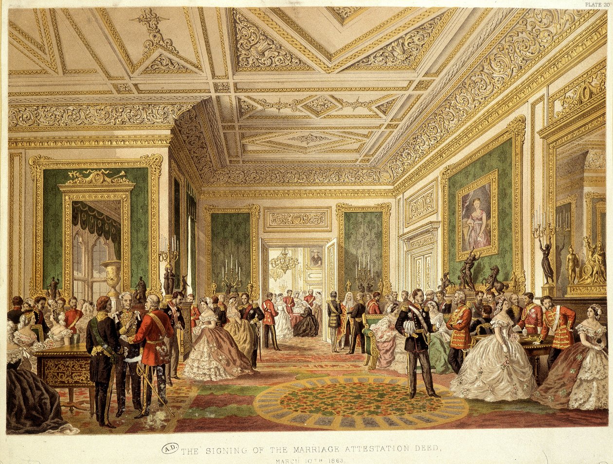 Ekteskapet til Prince of Wales Edward VII av Unknown artist