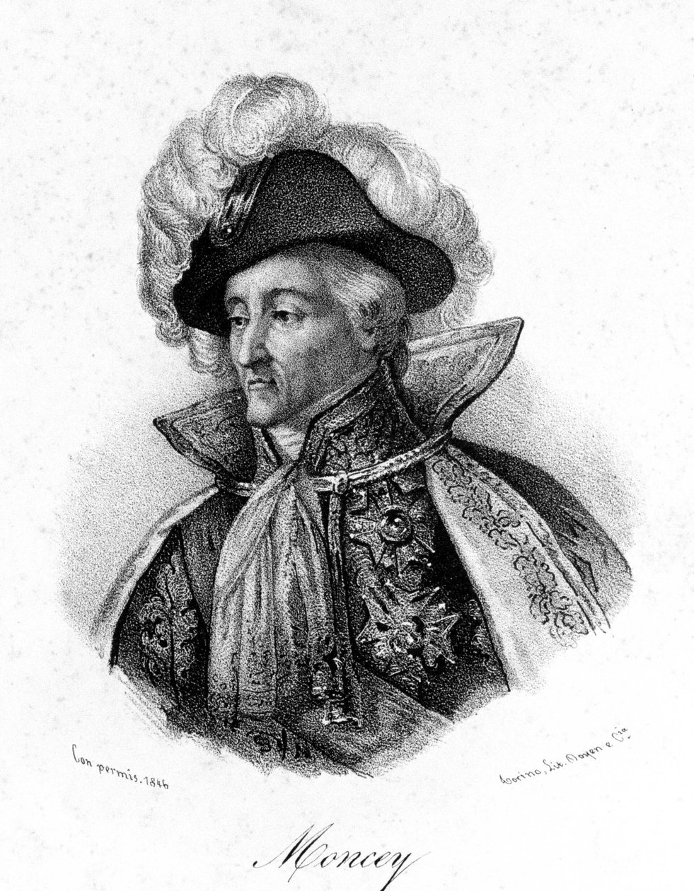 Marskalken av Moncey (1754-1842), hertug av Conegliano. av Unknown artist