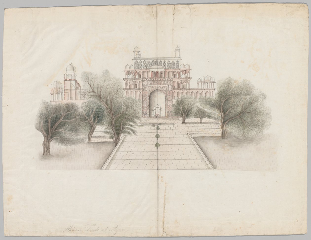 Mausoleet til Akbar i Secunderabad av Unknown artist