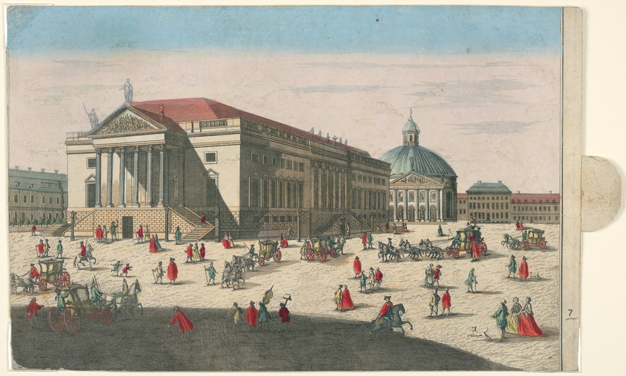 Operahuset og St. Hedwig-kirken, Berlin av Unknown artist