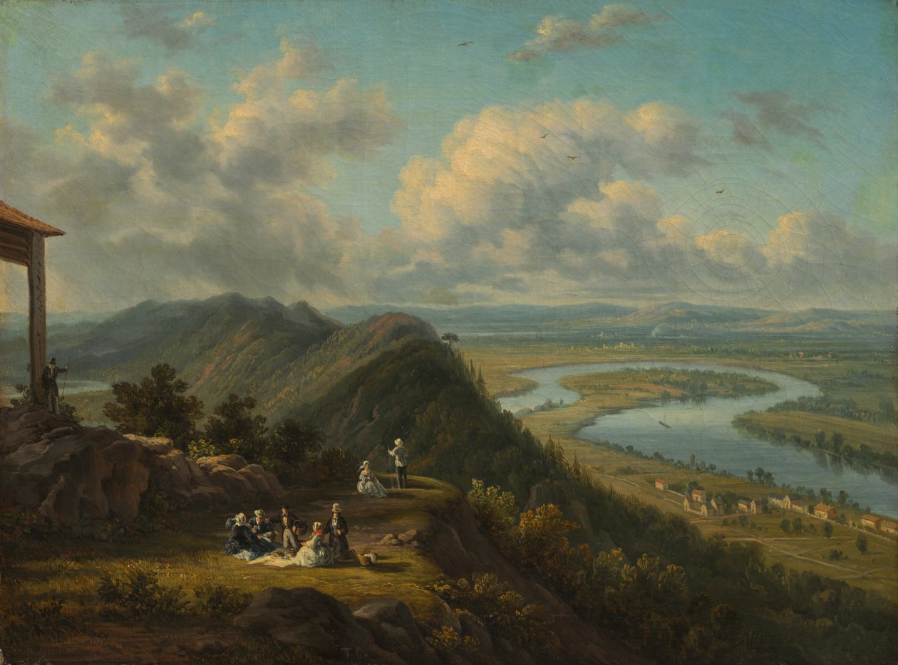 Oxbow sett fra Mount Holyoke av Unknown artist
