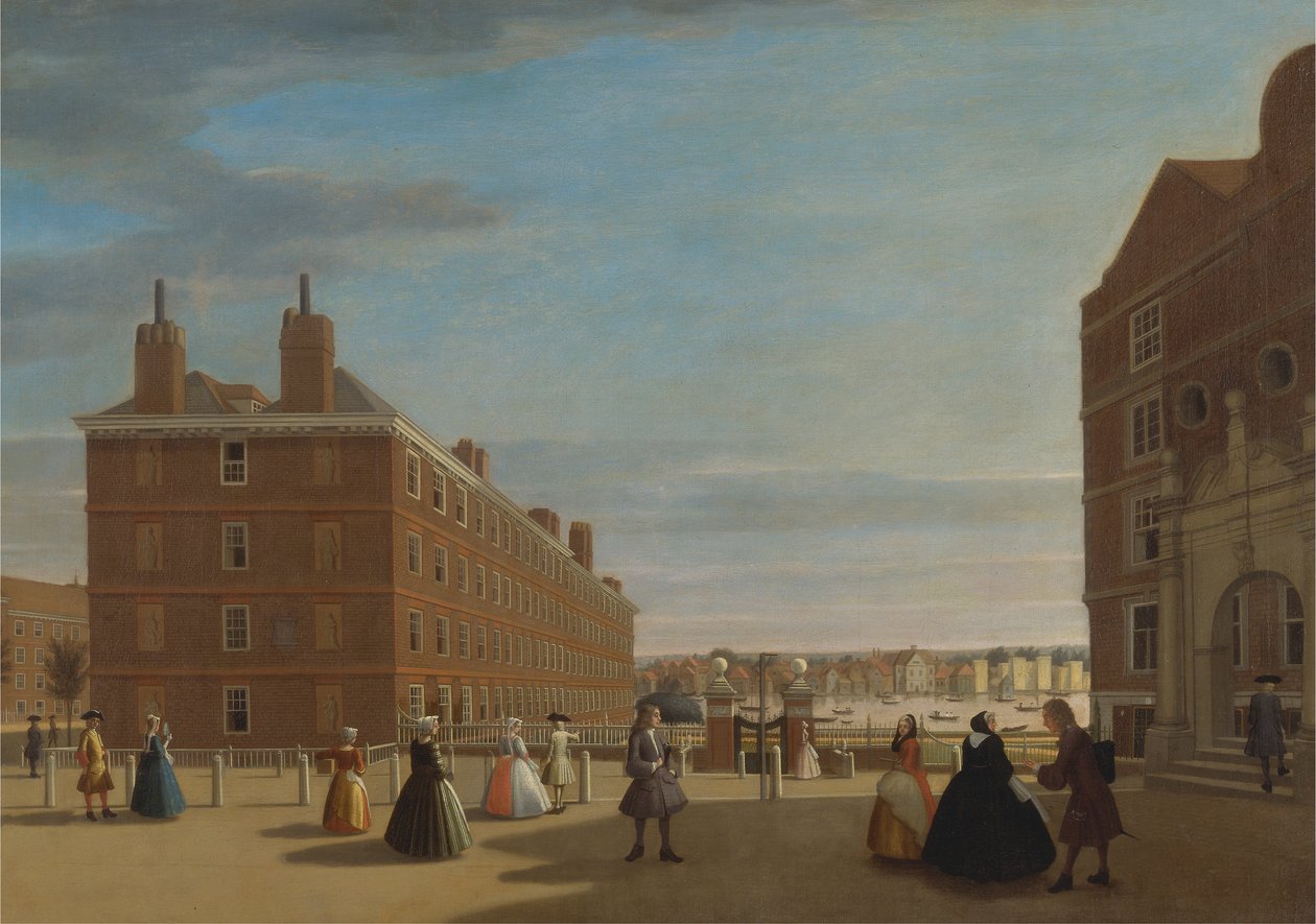 Papirbygningene, Inner Temple, London av Unknown artist