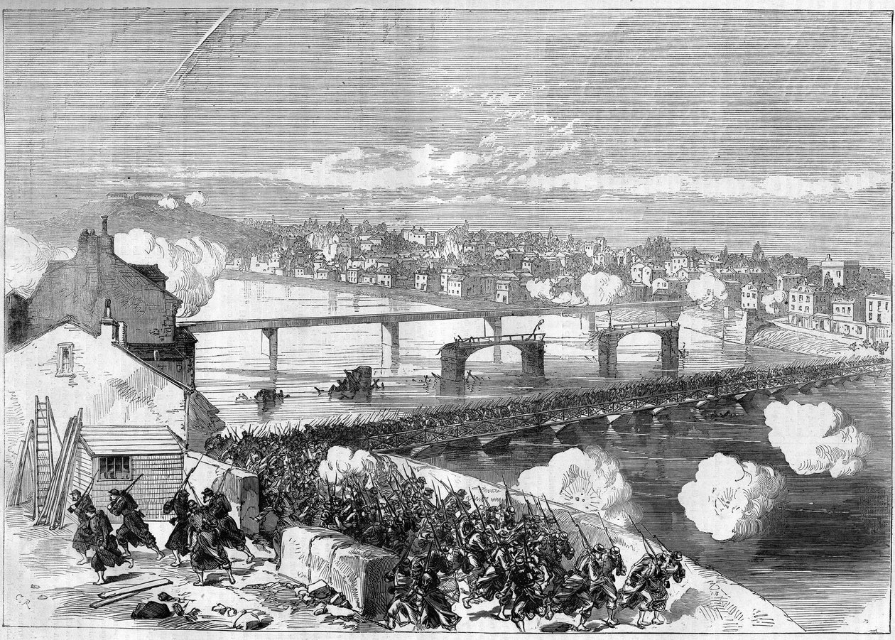 Pariserkommunen i 1871. Den 17. april av Unknown artist