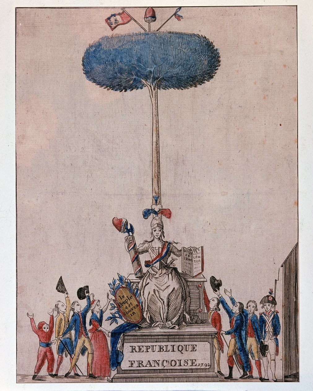 Folket er suverent - Allegori om den franske republikken og frihetstreet av Unknown artist
