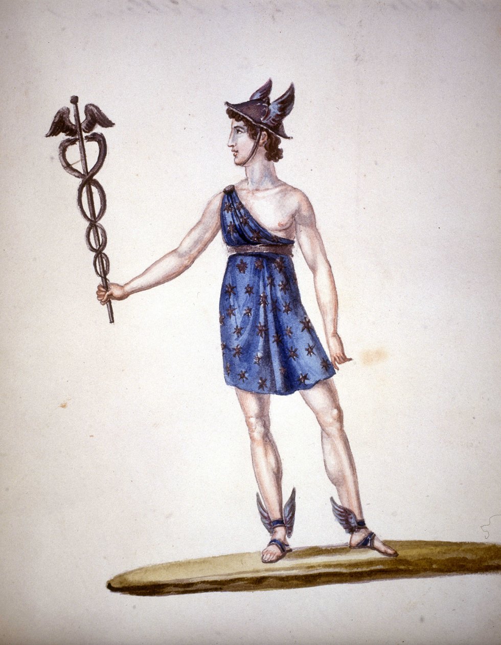 Den romerske guden Merkur eller Hermes blant grekerne. av Unknown artist