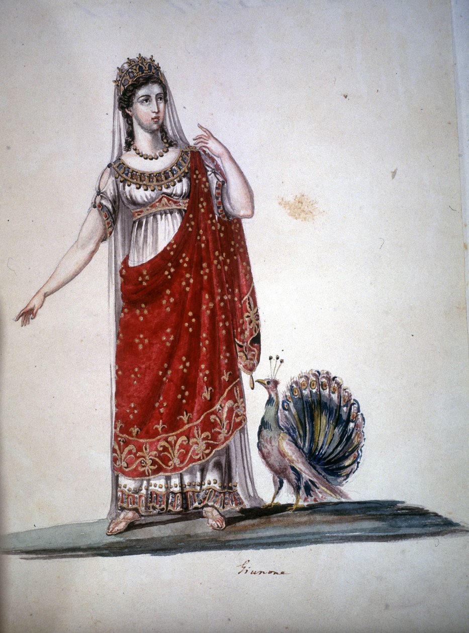 Den romerske guddommen Juno eller Hera blant grekerne. av Unknown artist