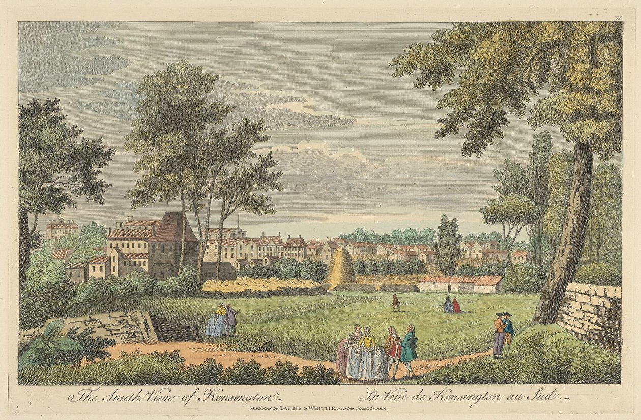 Den sørlige utsikten over Kensington av Unknown artist