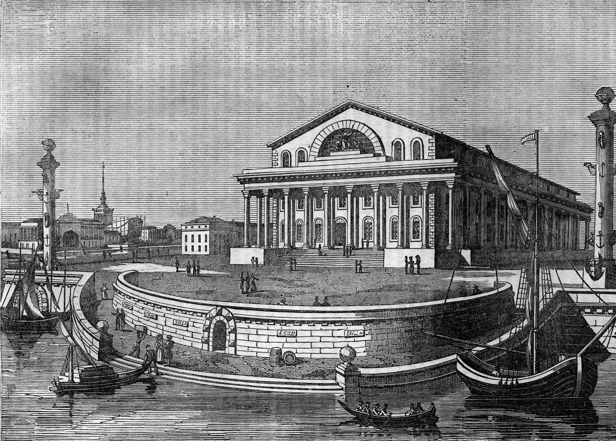 The St. Petersburg (St. Petersburg) Stock Exchange in Russia in 1836. av Unknown artist