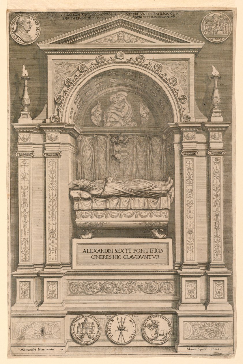 Graven til pave Alexander VI av Unknown artist