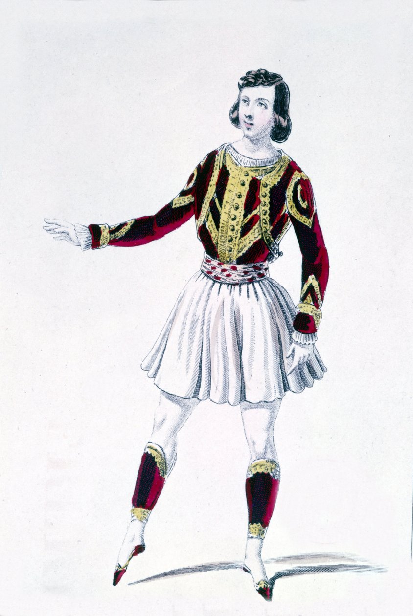 Danseren og koreografen Marius Petipa (1818-1910) i «Herrens rettigheter» av Unknown artist