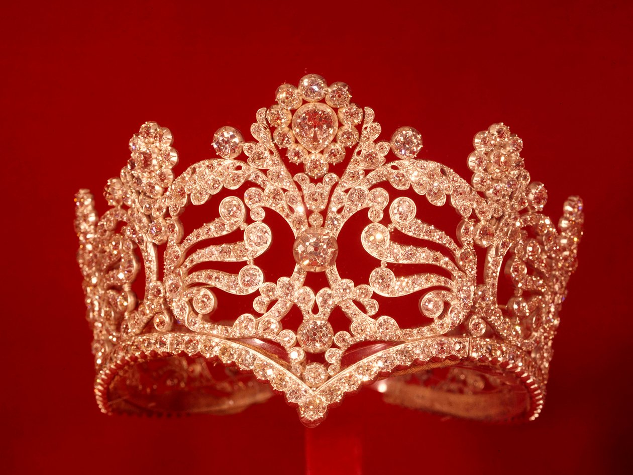 Diademet (kronen) til keiserinne Josephine av Beauharnais (Marie-Joseph-Rose de Tascher fra Pagerie) (1763-1814). 1804-1809. Privat samling av Unknown artist