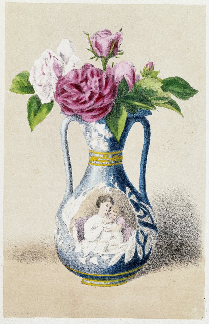 De fire årstidene: sommer, rose av Unknown artist