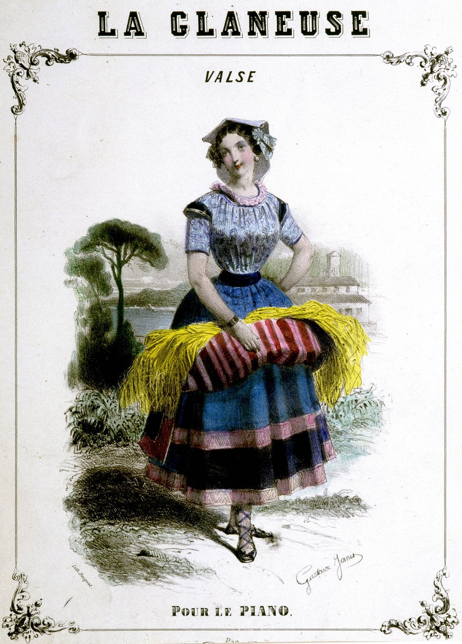 The gleaneuse, vals for piano. av Unknown artist