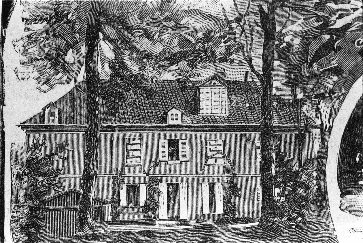 Huset til George Sand (Aurore Dupin, Baronne Dudevant) (1804-1876) i Nohant-Vic (Nohant Vic) (36). av Unknown artist