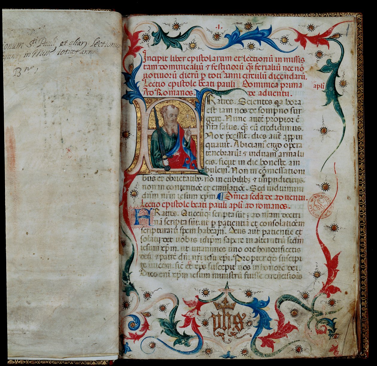 Begynnelsen av en Lectionary av Unknown artist