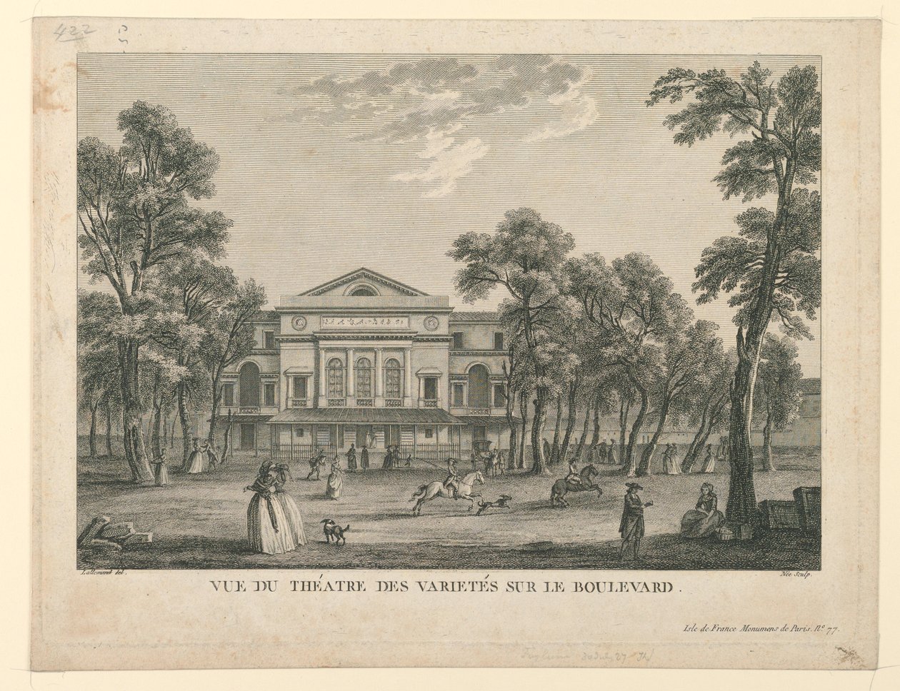 Theatre des Varietés i Paris av Unknown artist