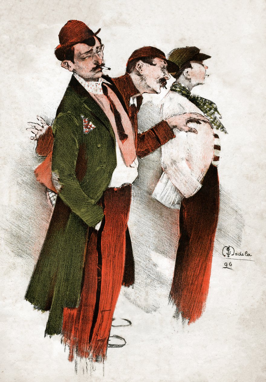 Tyver i Paris. (gravering 1896) av Unknown artist