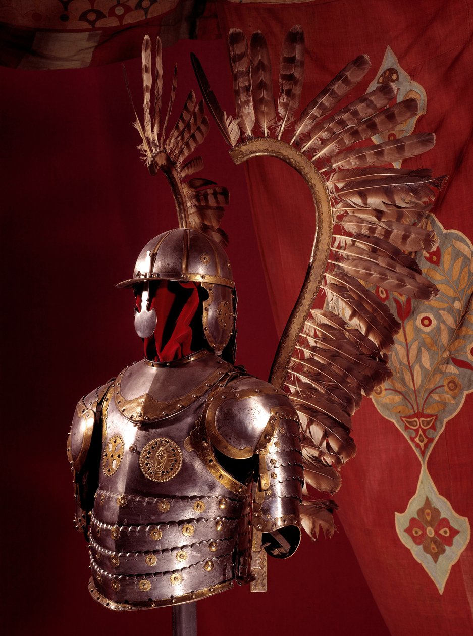 Top of Armor med Hussard Wings av Unknown artist