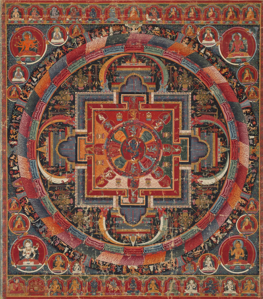 Tjuetre guddom Nairatma Mandala av Unknown artist