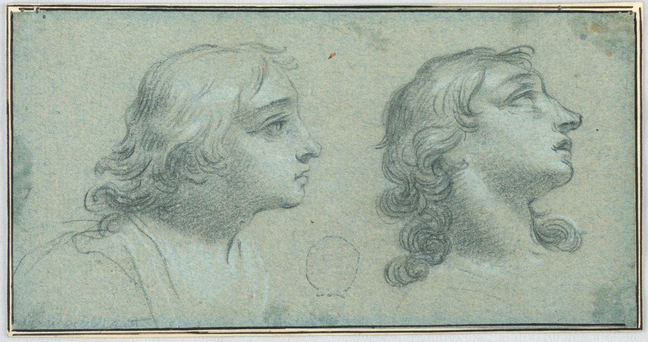 To syn på hodet til en ungdom av Unknown artist
